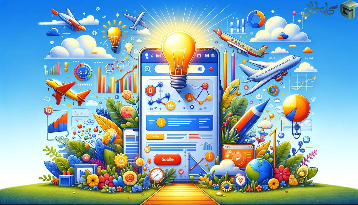 تصویری مفهومی از خلاقیت در لندینگ پیج